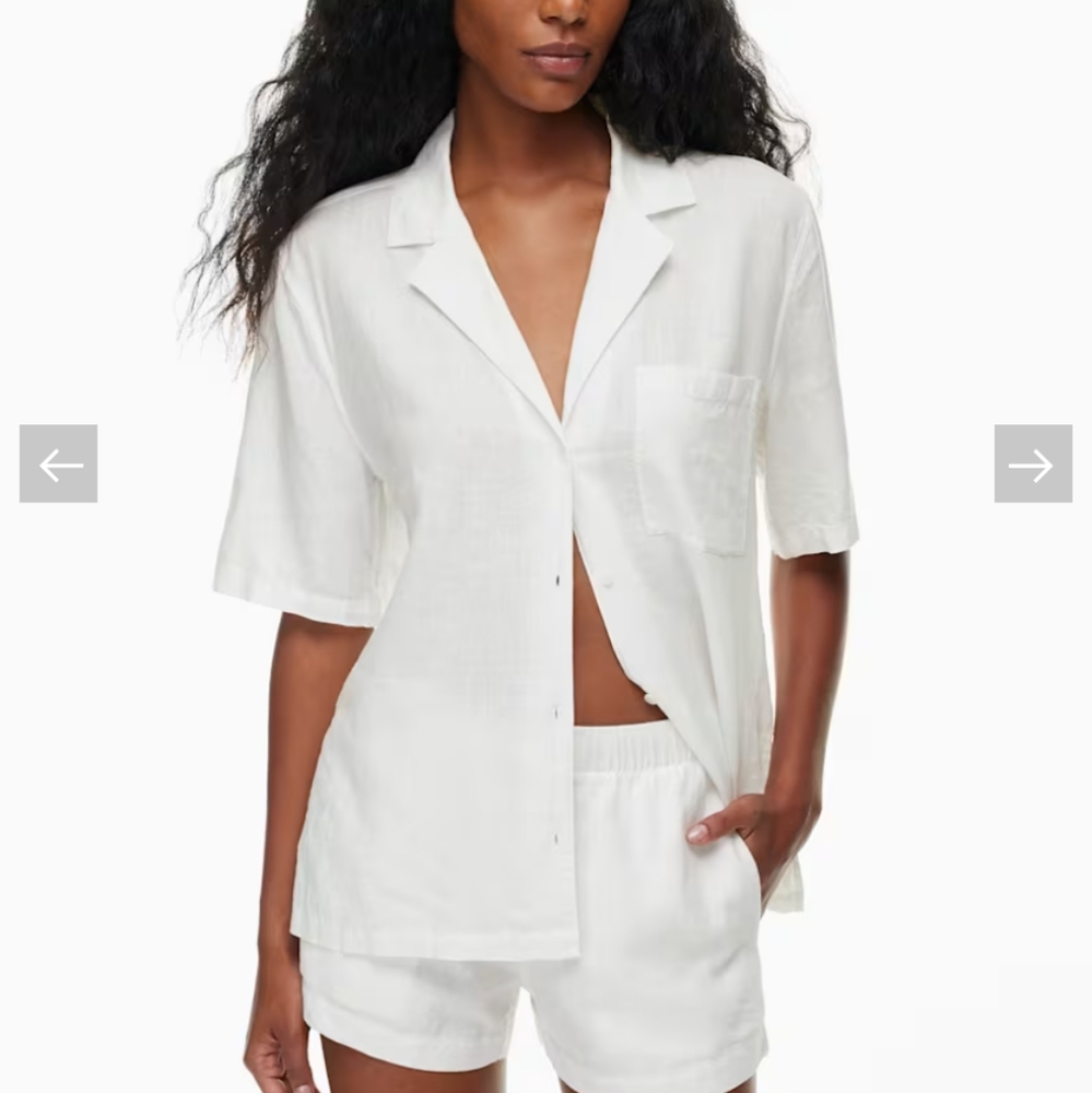 Aritzia The Group Babaton Abode Linen Shirt